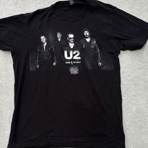 U2 Black Graphic T-Shirt Songs of Innocence